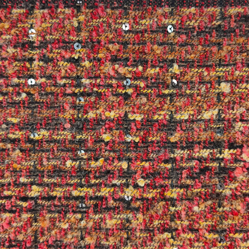 Red and Black Lattice Yarn-Dye - Sewing Tweed avaliação e preço