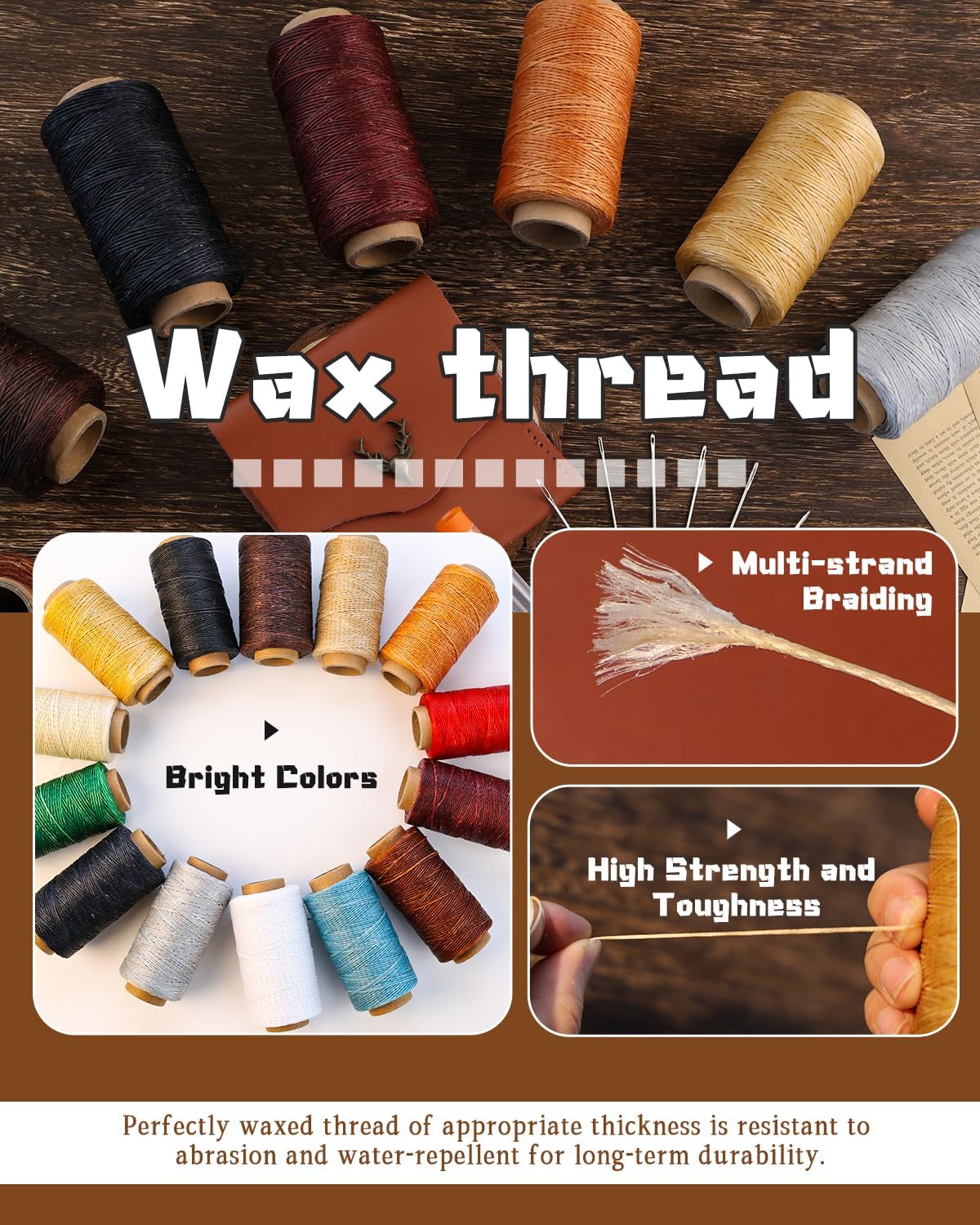 Waxed Thread 218 Yards Heavy D - Leather Needle Heavy avaliação e preço