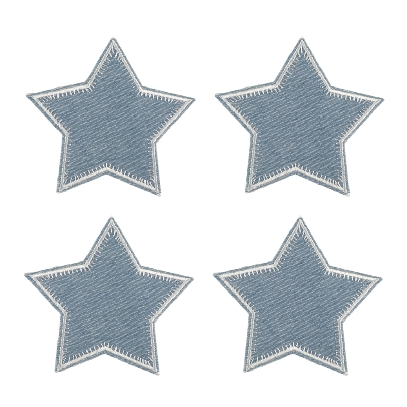 Cartoon Star Patches Sew on Ba - Sewing Repair avaliação e preço