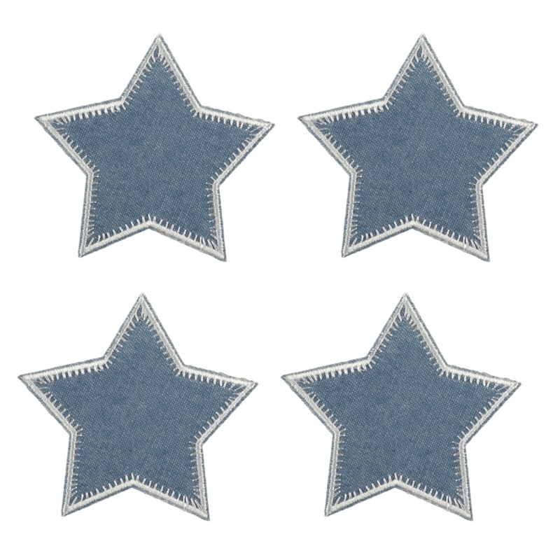 Cartoon Star Patches Sew on Ba - Sewing Repair avaliação e preço