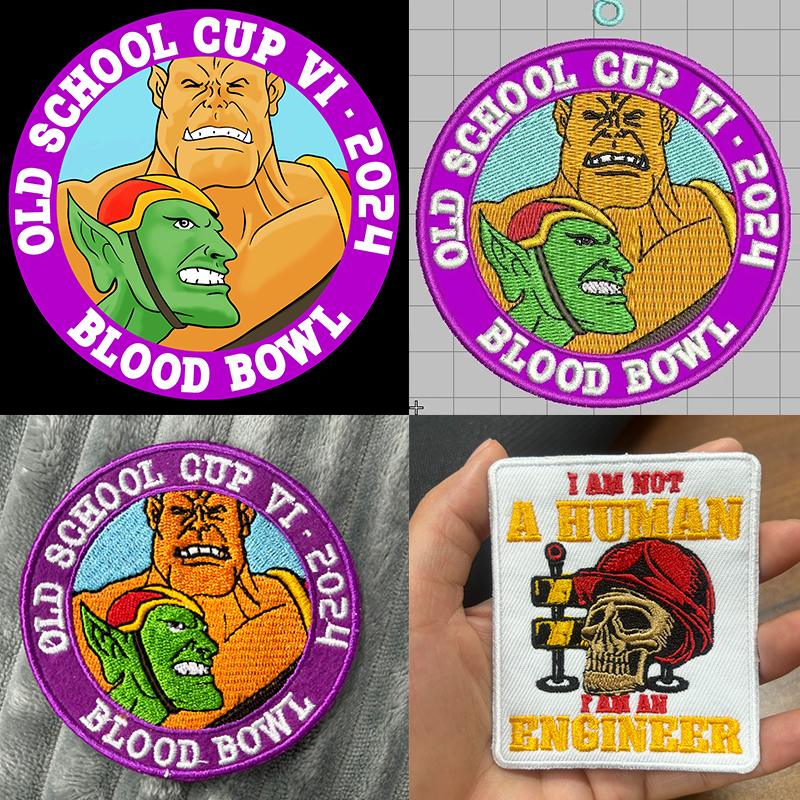 Custom Embroidered Patches for - Velcro Sew On avaliação e preço