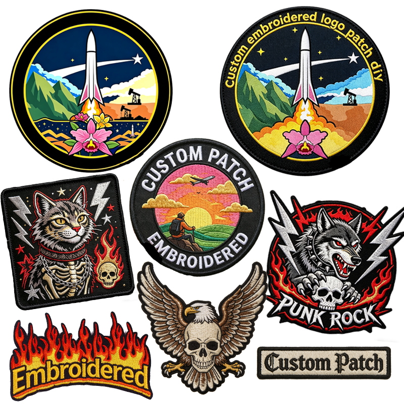 Custom Embroidered Patches for - Velcro Sew On avaliação e preço
